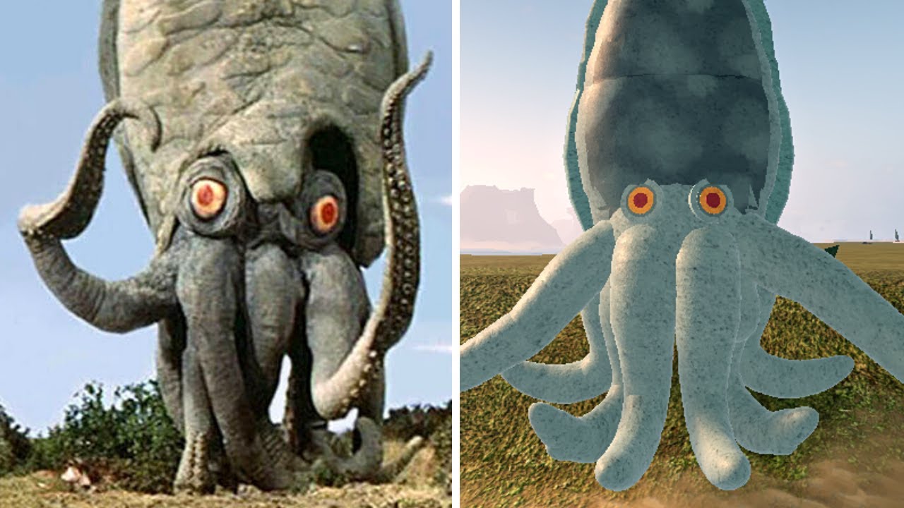 GEZORA (TOTAL REFERENCES) Kaiju Universe VS Space Amoeba - FILME┃Melhores Comparações