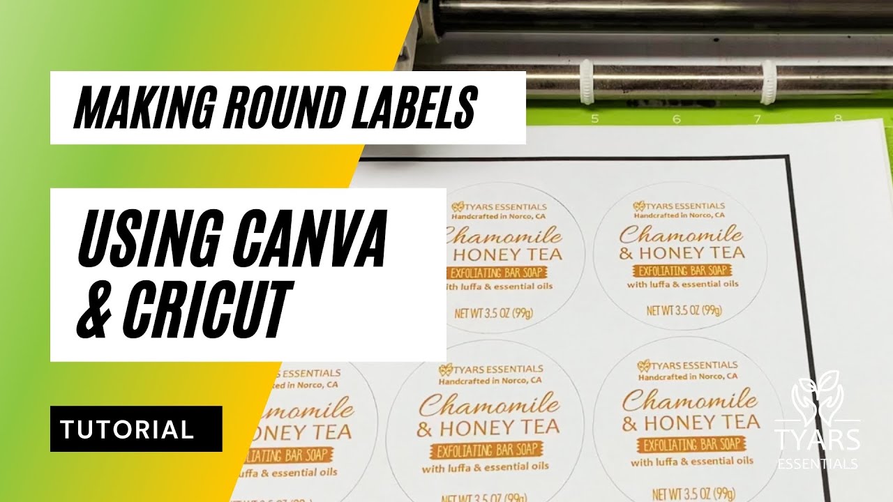 Как использовать Canva и Cricut для создания круглых этикеток