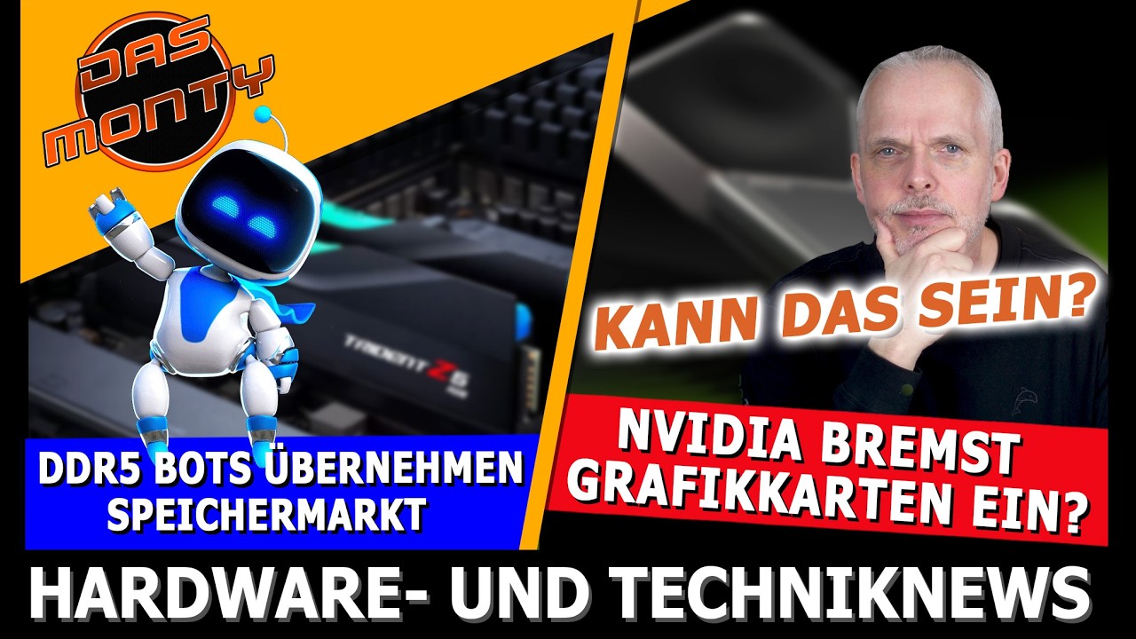 Nvidia bremst Grafikkarten ein? | Bots übernehmen DDR5 Markt | DLSS besser als nativ - Update | News