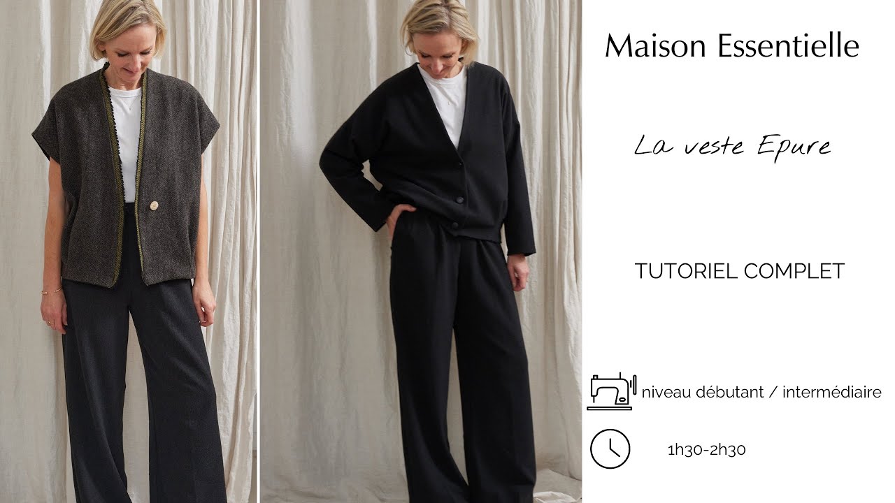 Coudre la veste épure