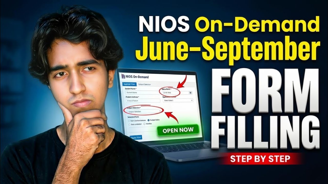 NIOS On Demand June to Sept Form Fillup | Save ₹69,000💀