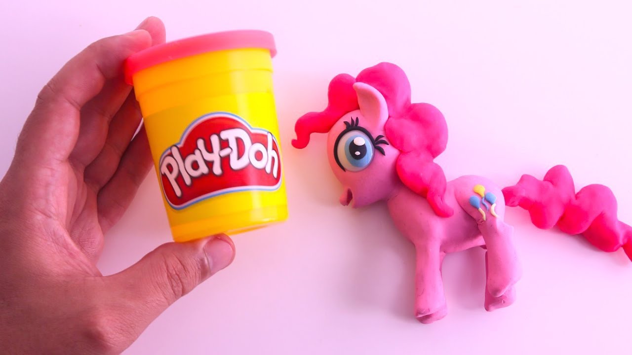 PLAY DOH PINKIE PIE | How To Make My Little Pony Playdoh Stop Motion Video Arts and Crafts