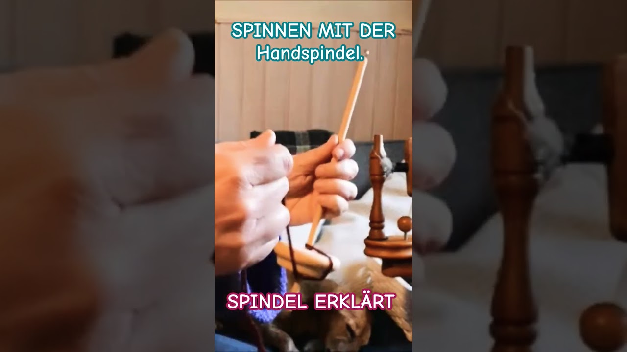 Handspindel zum Spinnen