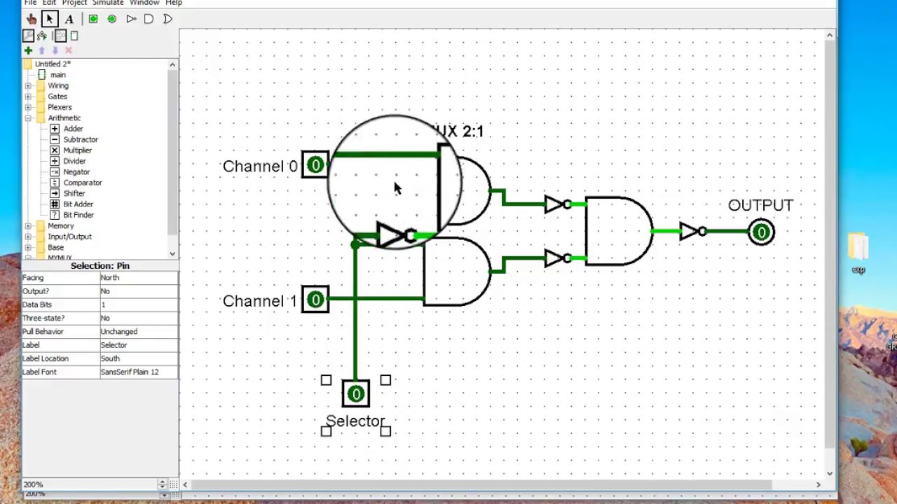 controlled Inverter computer logic design
