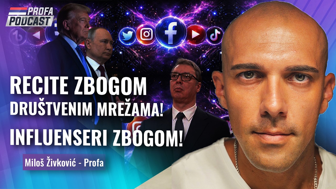 GOTOVO JE -- ODBROJANI SU DANI DRU&Scaron;TVENIM MREŽAMA!!! -- Milo&scaron; Živković Profa