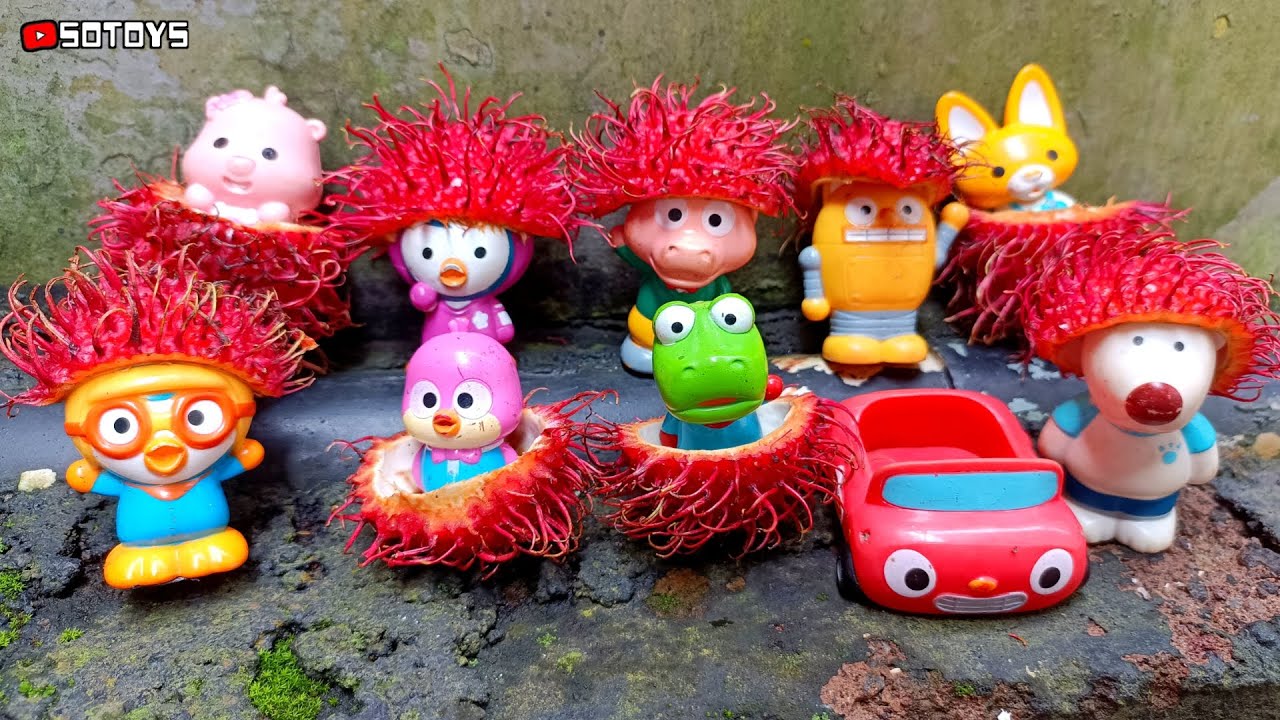 Drama Pororo Makan Buah Rambutan Bareng Poby, Loopy, Crong, Patty, Tongtong, Harry, Edy