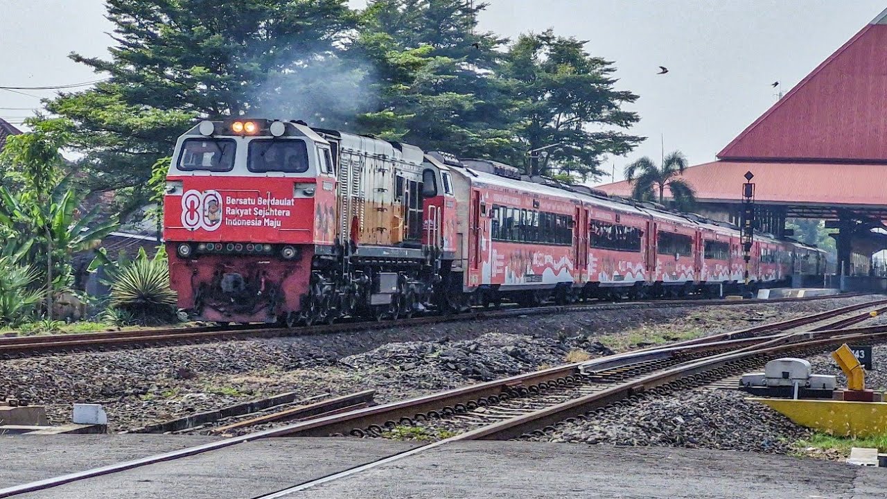 PERJALANAN KERETA SPESIAL LIVERY KEMERDEKAAN 2025!! Full Livery Terbaru KA Argo Wilis x Jumbo