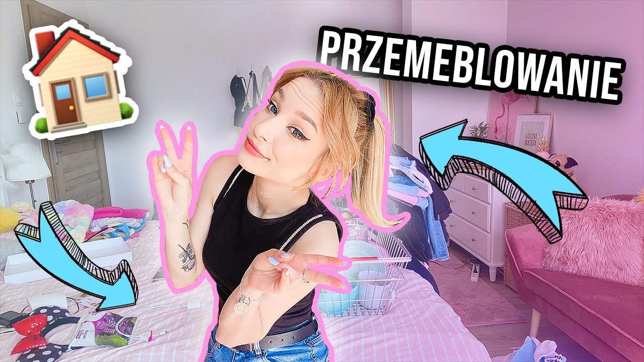 SPRZĄTAM SWOJ POKÓJ 💖🧹 + przemeblowanie
