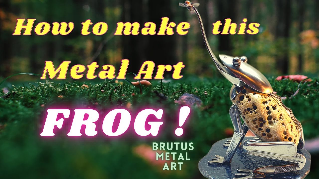 Metal Art Frog catching a Fly!
