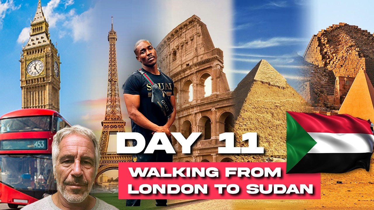 Day 11 walking from London to Sudan on foot 🦶