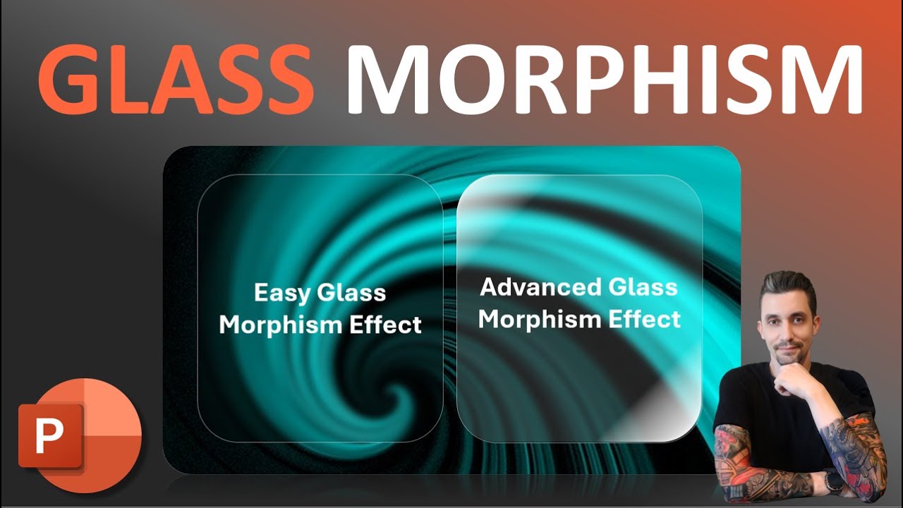 PowerPoint Tips - Glass Morphism Effect | Easy and Advanced
