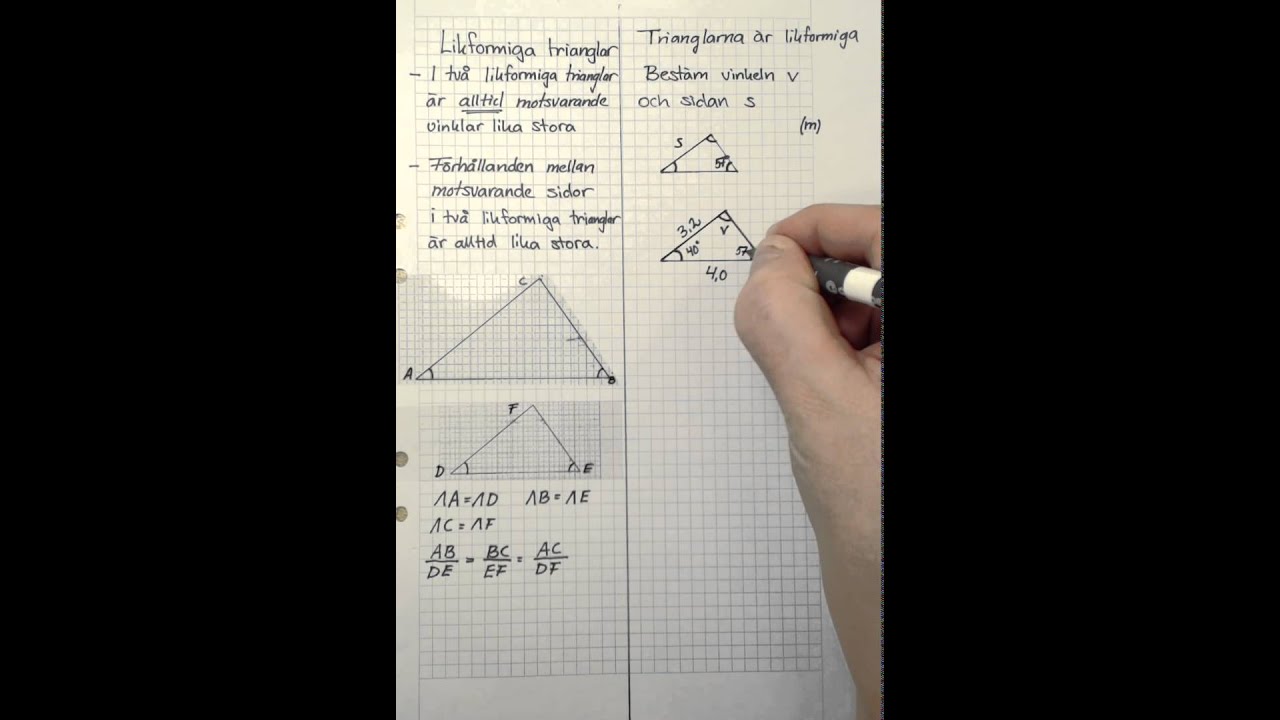 Likformiga trianglar