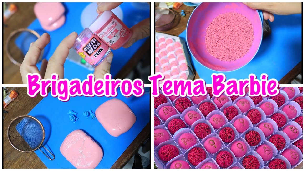 DOCES ENROLADOS TEMA BARBIE - VLOG ROTINA DE ENCOMENDA