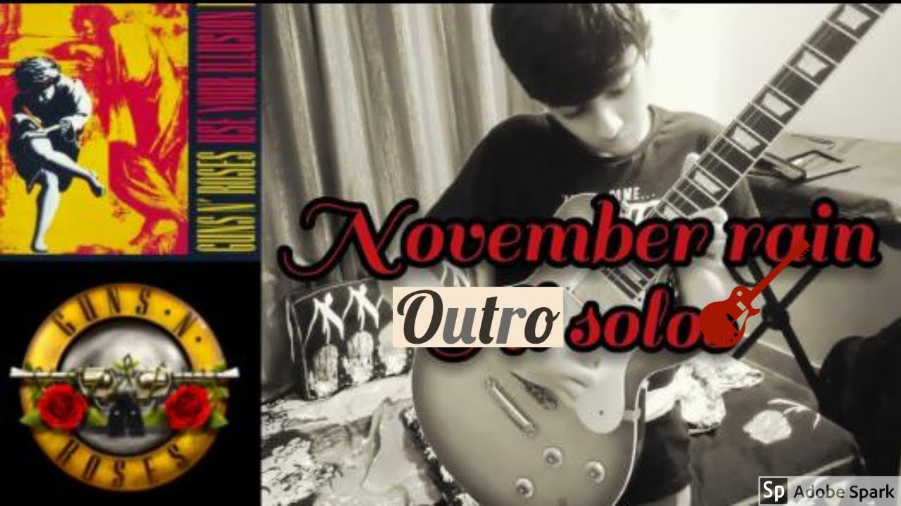 November Rain (Guns n Roses) Outro solo cover by kid Akshin.  