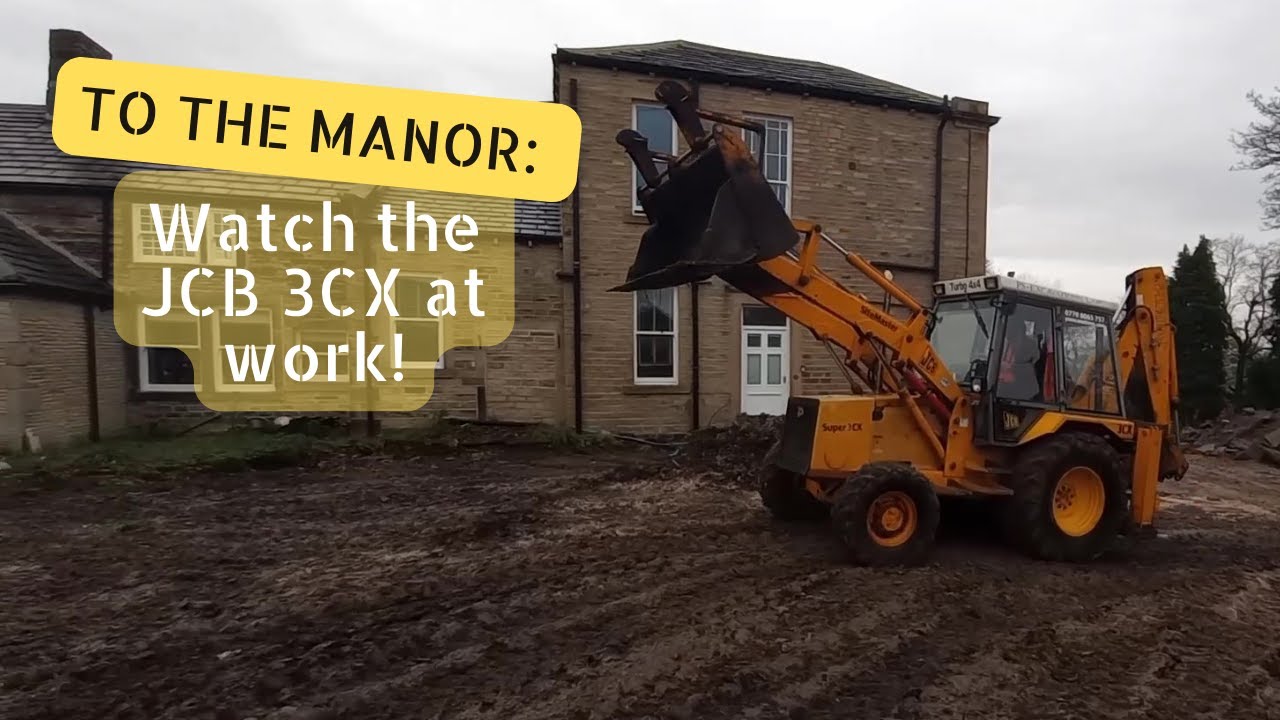 Transforms Stately Drive! -  JCB 3CX Grey Cab at Work