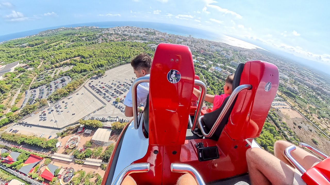 Red Force Backseat POV в Ferrari Land | Разгон от 0 до 180 миль за 5 секунд