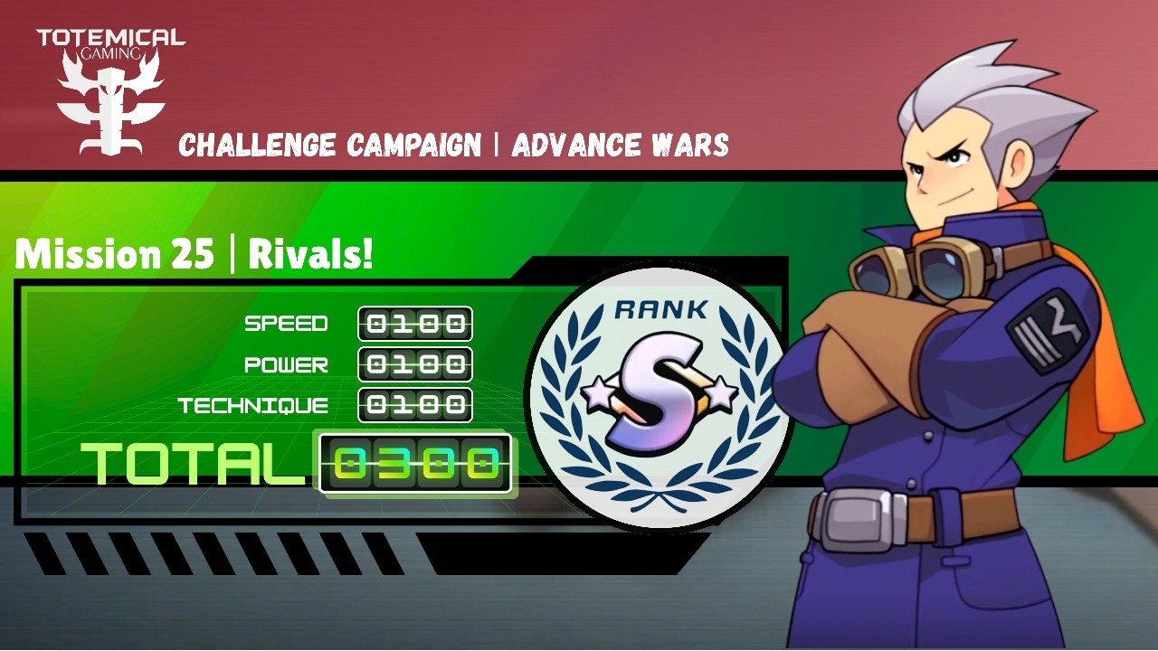 Advance Wars 1+2: Reboot Camp - AW1 Challenge Campaign – M25: Rivals! (Rank S/300)