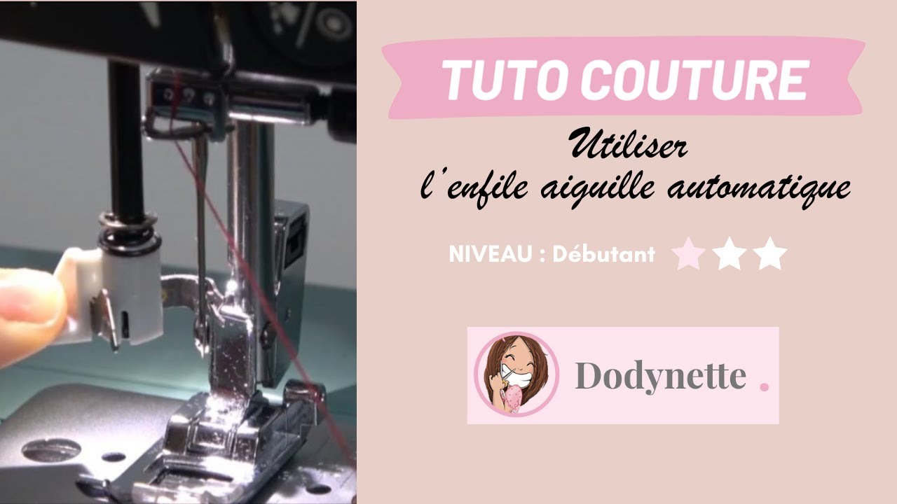 Utiliser l'enfile aiguille automatique sur une machine à coudre (Toyota Oekaki)