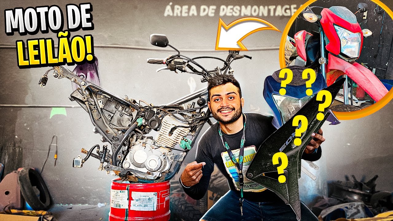 COMEÇOU A REFORMA DA MOTO DE LEILÃO (BROS 160)