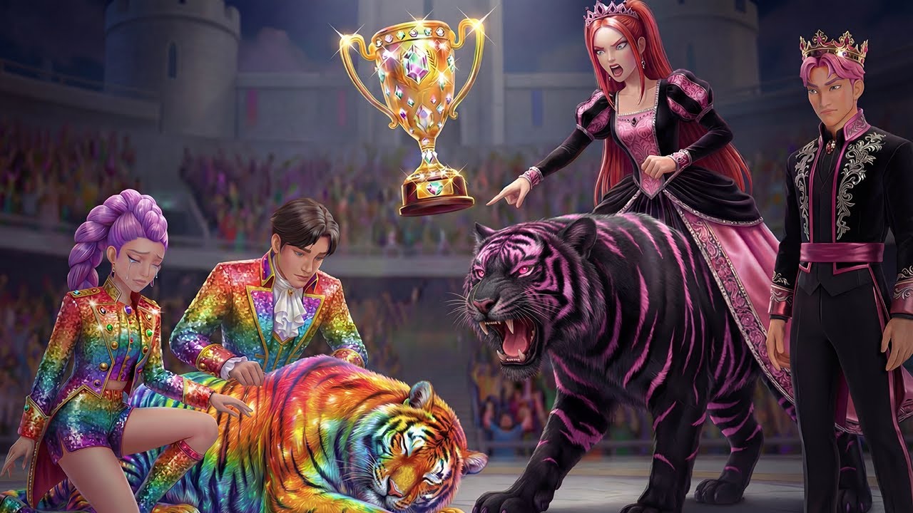 Rainbow Family VS BlackPink Family 🐯 RUMI Gets Magic Tiger Championship 🏆 KPOP Demon Hunters