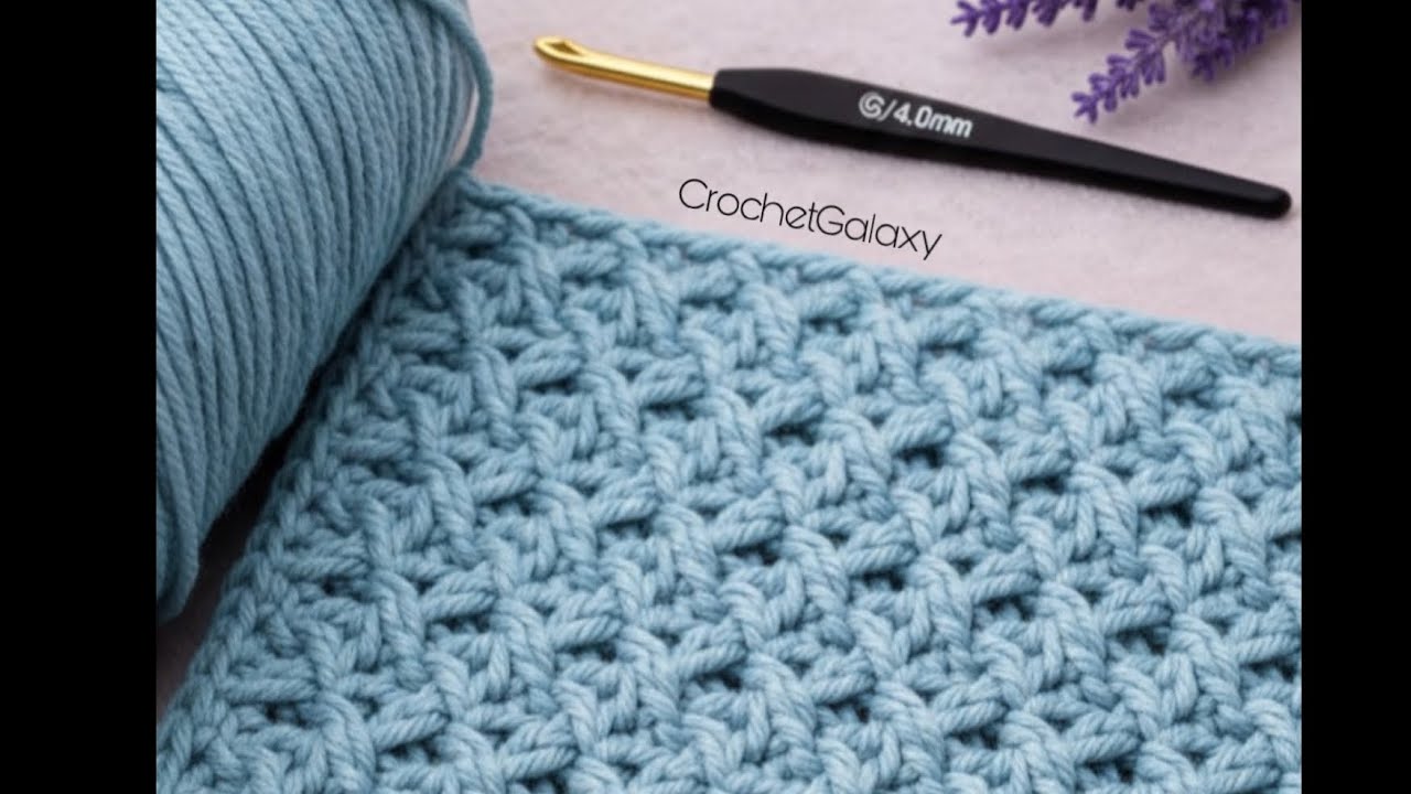 SO EASY, SO BEAUTIFUL!🪷 Must Try Crochet Stitch for Beginners! Crochet baby blanket.