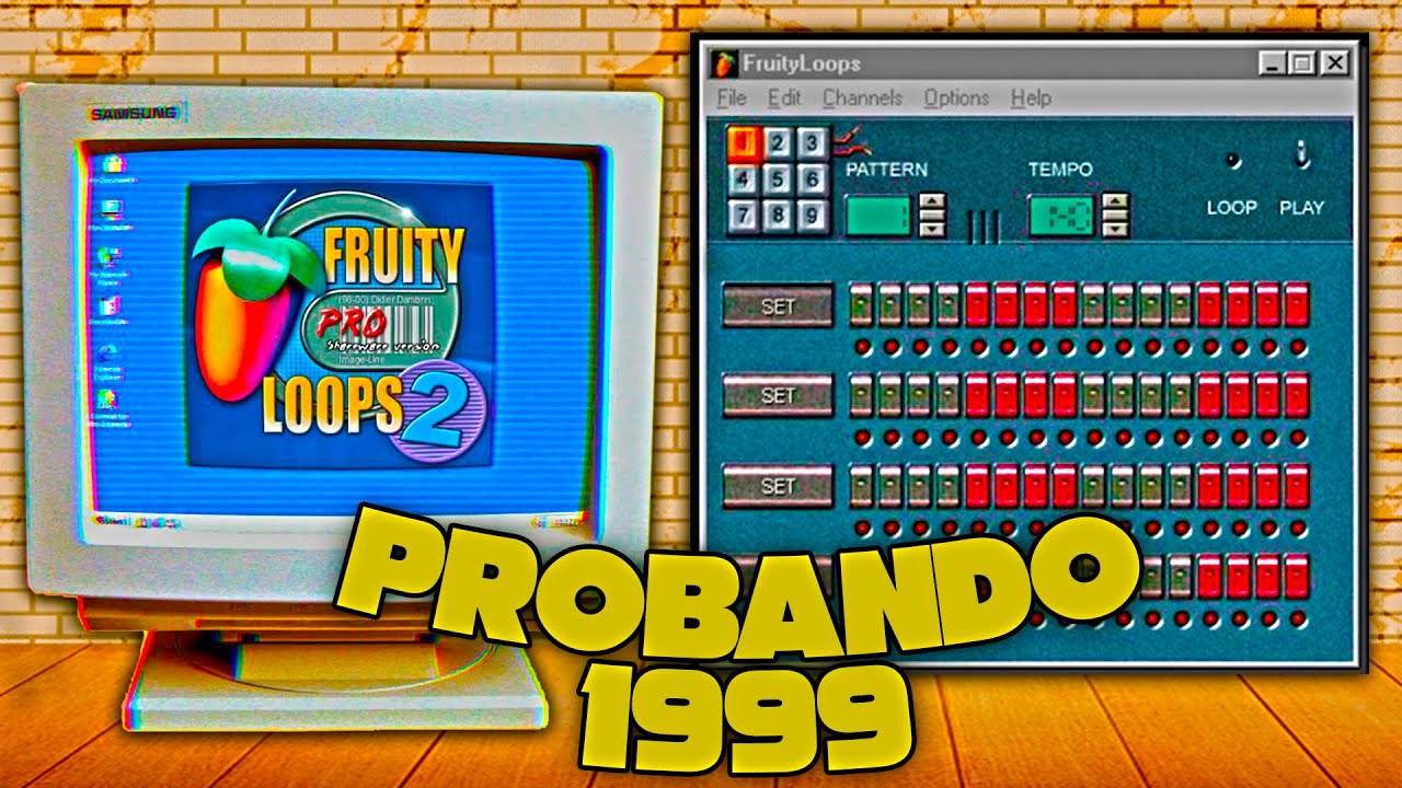 👎 PROBANDO EL PRIMER FL STUDIO DE 1999 || ME SALIO CUALQUIER COSA