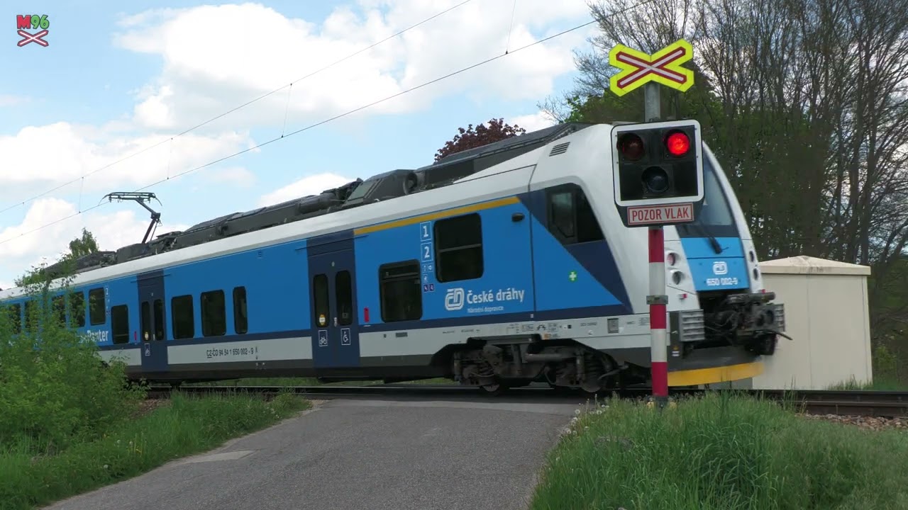 Železniční přejezd Protivín zastávka #1 [P1149] - 2.5.2025 / Czech railroad crossing