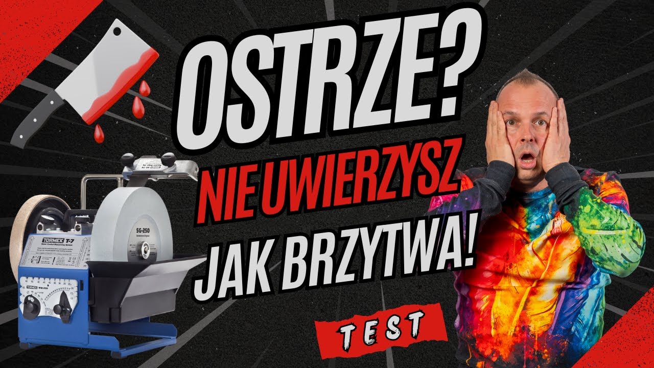 OSTRZAŁKA do noży, dłut i nie tylko – Tormek T7 w akcji!