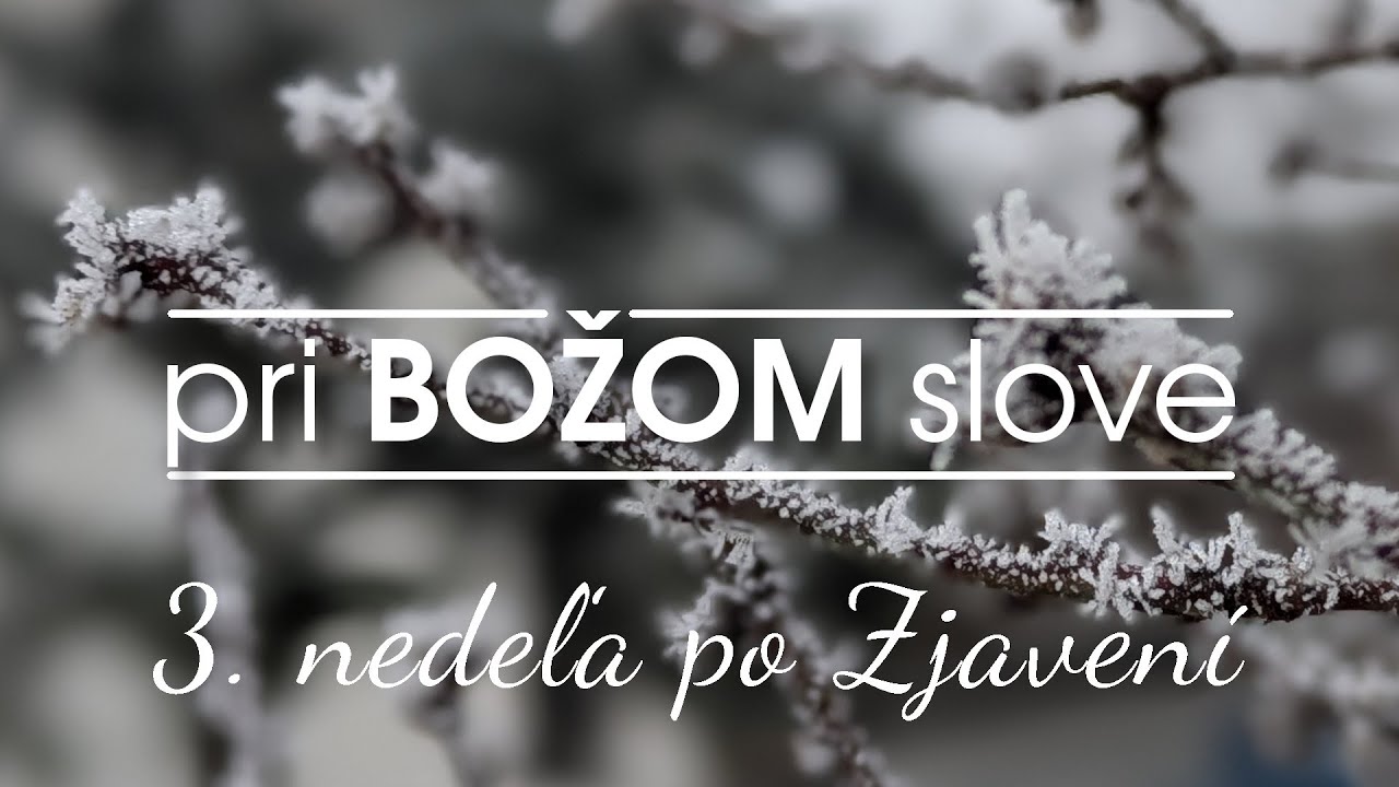 3. (posledná) nedeľa po Zjavení 2026