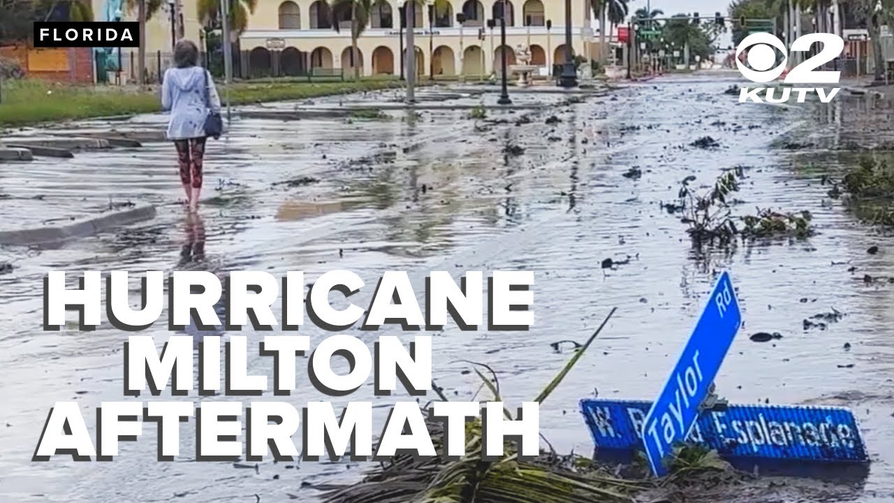 Hurricane Milton Hits Florida: Footage of the devastating aftermath