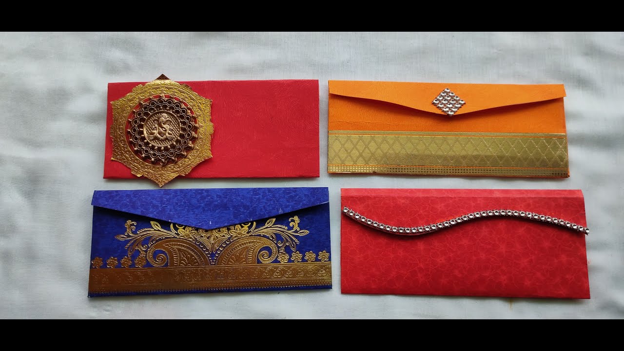 Shagun envelope/How to make Shagun envelope from old wedding cards/envelope making tutorial