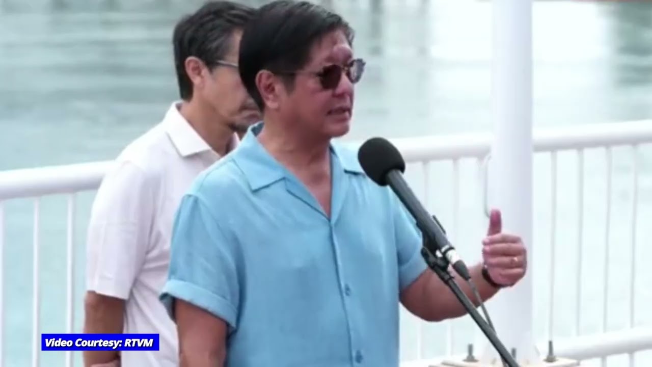 PBBM, nagsagawa ng on-site inspection sa San Juanico Bridge sa Barangay Cabalawan, Tacloban City