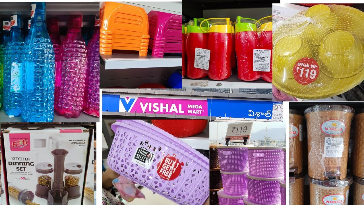 Vishal Mega Mart Latest Offers || Plastic items Prices
