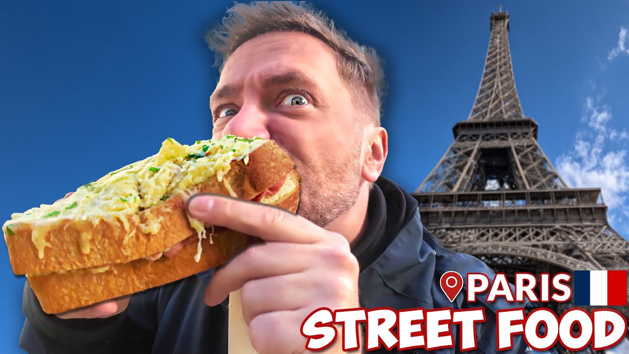 Впервые пробуем настоящую французскую уличную еду в Париже! 🇫🇷