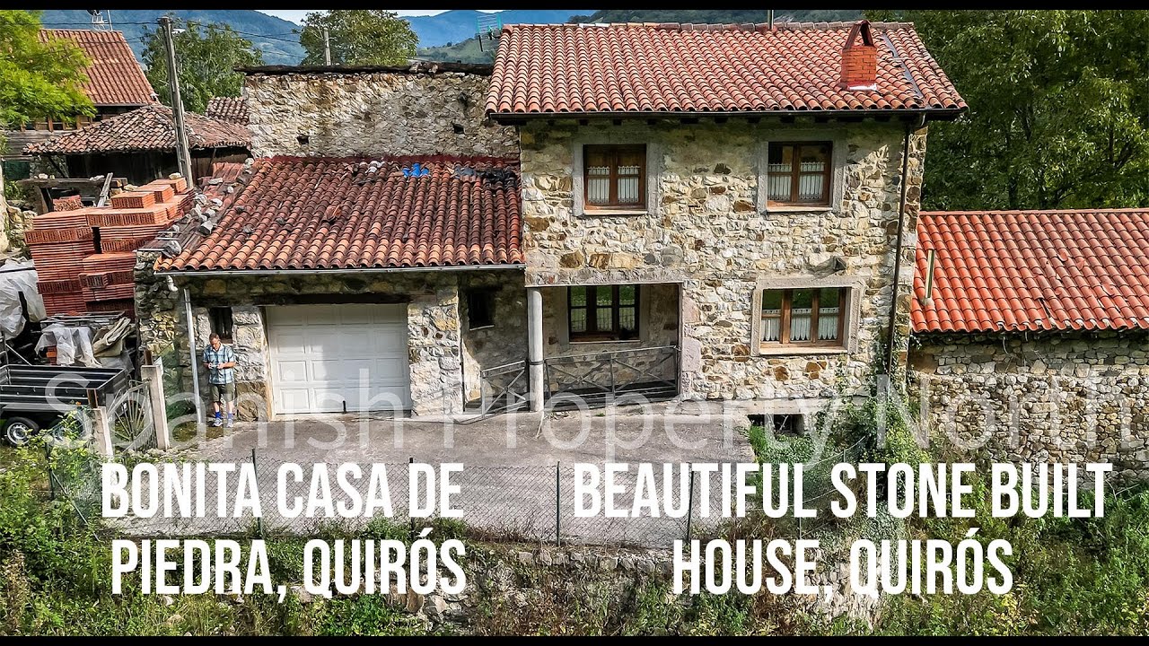 Bonita casa de piedra, Quirós, Asturias. Beautiful stone built house, Quirós, Asturias.