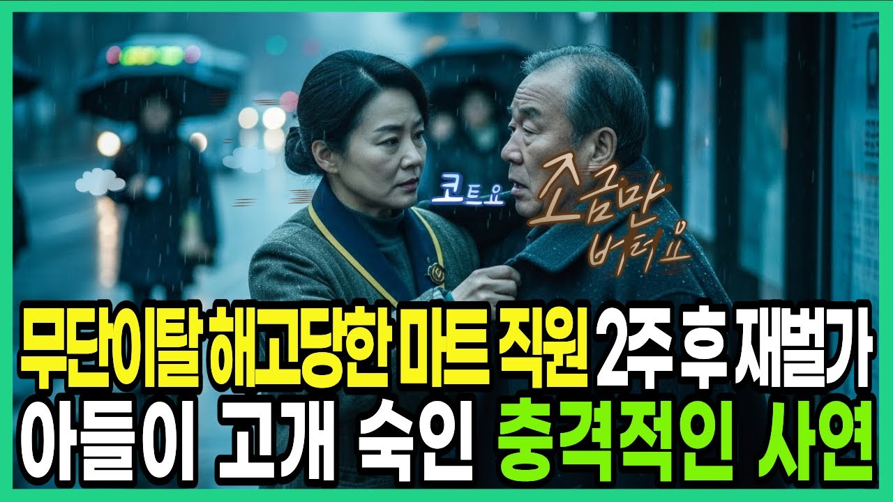 [사연] 무단이탈 해고당한 마트 직원 2주 후 재벌가 아들이 고개 숙인 충격적인 사연