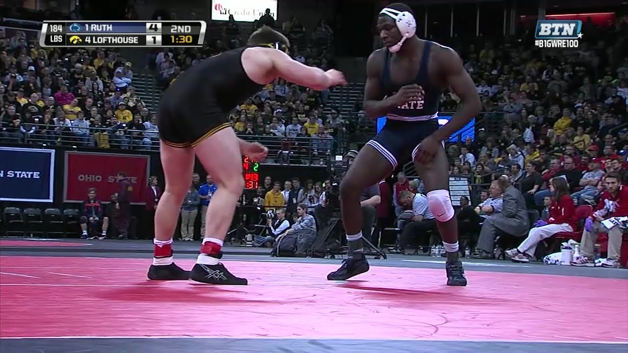 Перемотка Big Ten: борьба 2014 года — 184 фунта — Эд Рут из Университета штата Пенсильвания проти...