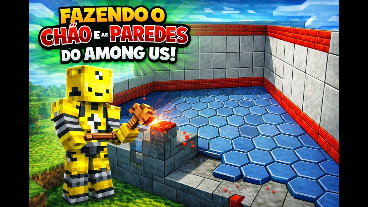 CONSTRUINDO O CHÃO E AS PAREDES DO AMONG US!