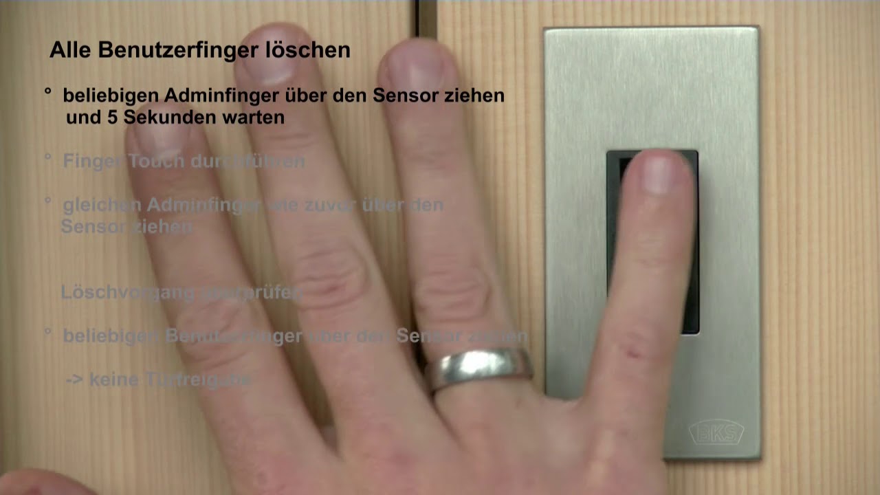 Fingerscanner ekey programmieren mit dem Adminfinger