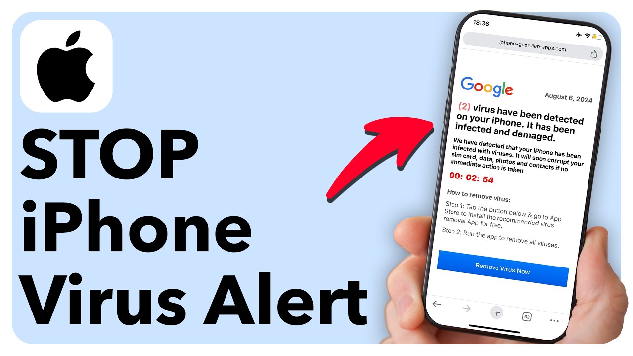 iPhone VIRUS Alert - How To STOP It