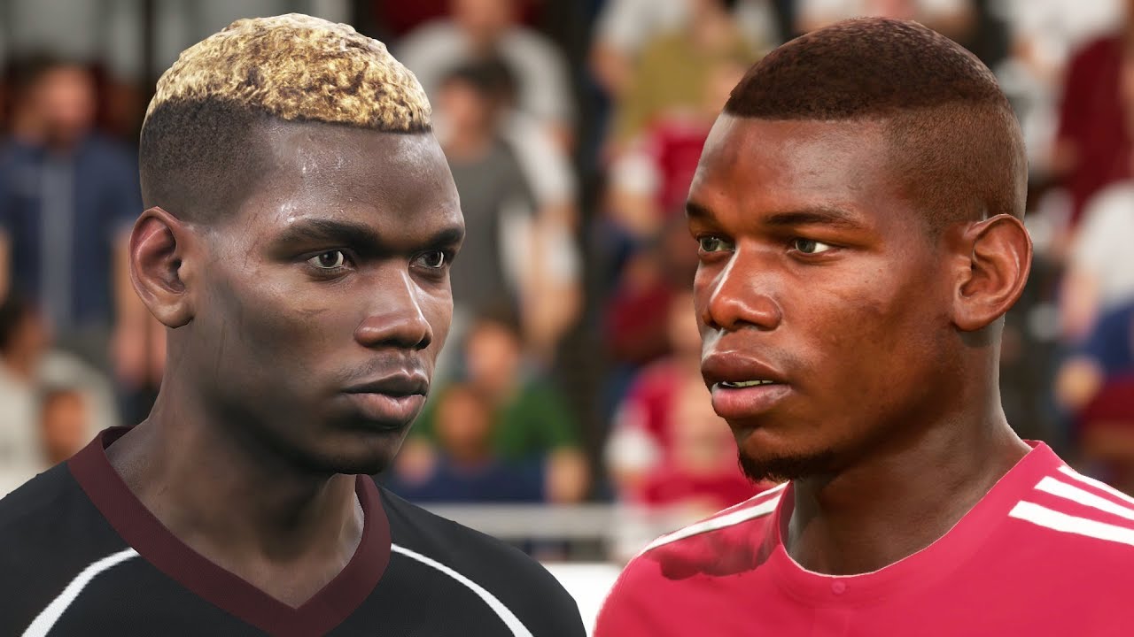 FIFA 18 vs PES 2018 Manchester United Face Comparison