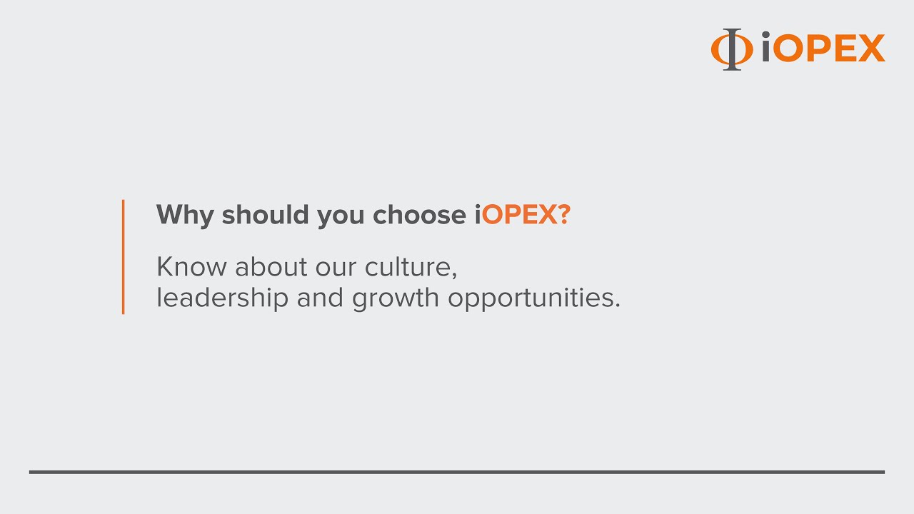 Career Video - iOPEX Technologies