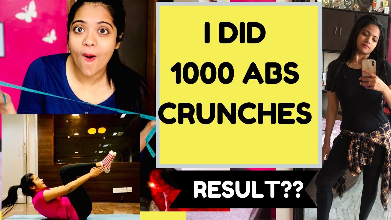 I did 1000 Abs Crunches & this happened | 7 Day Flat stomach workout Challenge | Somya Luhadia