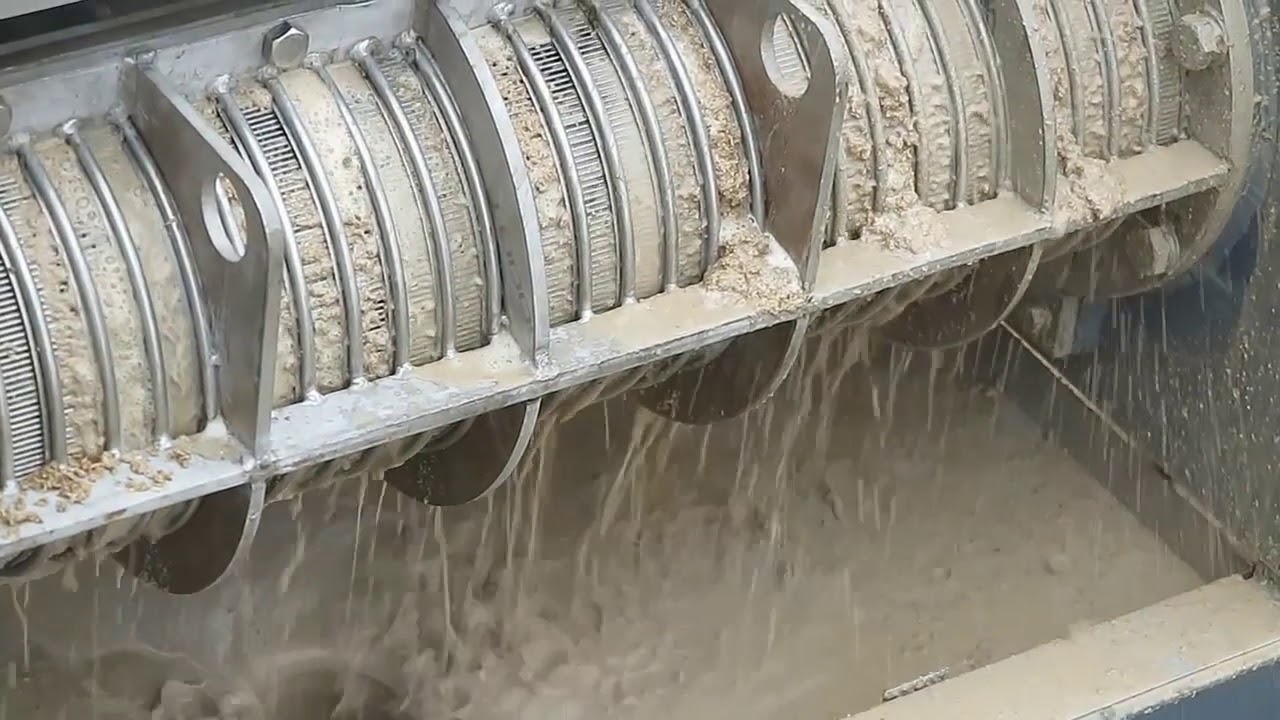 Screw Press Dewatering for Brewery Grains