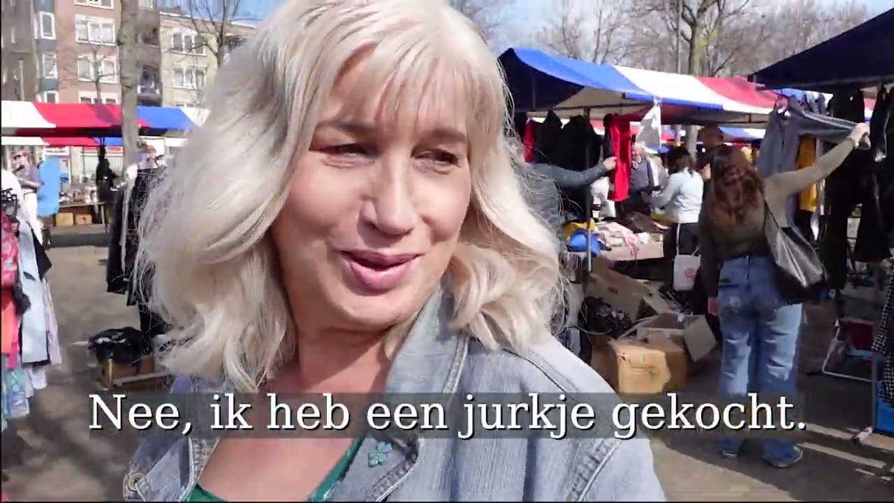Anja en Marcel op de rommelmarkt