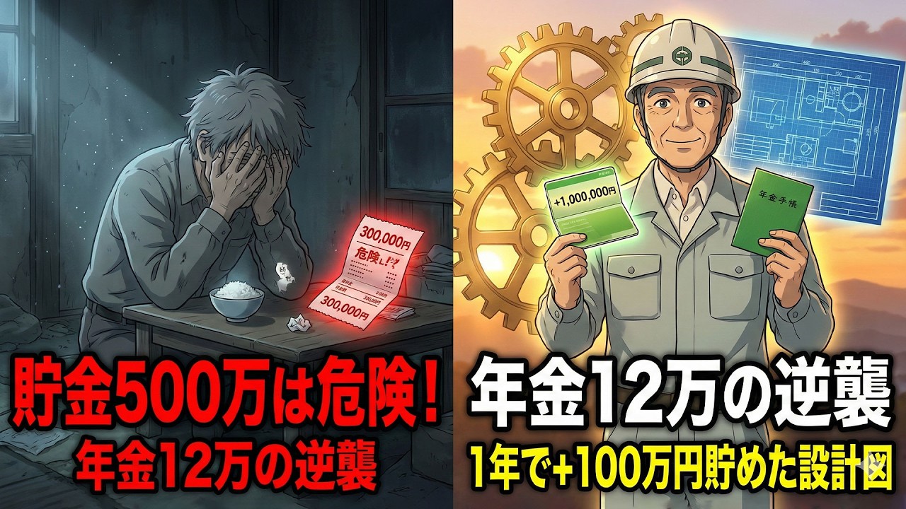 【年金12万円】貯金500万は老後破産の入り口？65歳元工場長が1年で100万貯めた「黄金の設計図」。ぼったくり被害からの逆転劇。|節約|老後資金|投資|スカッとする話.