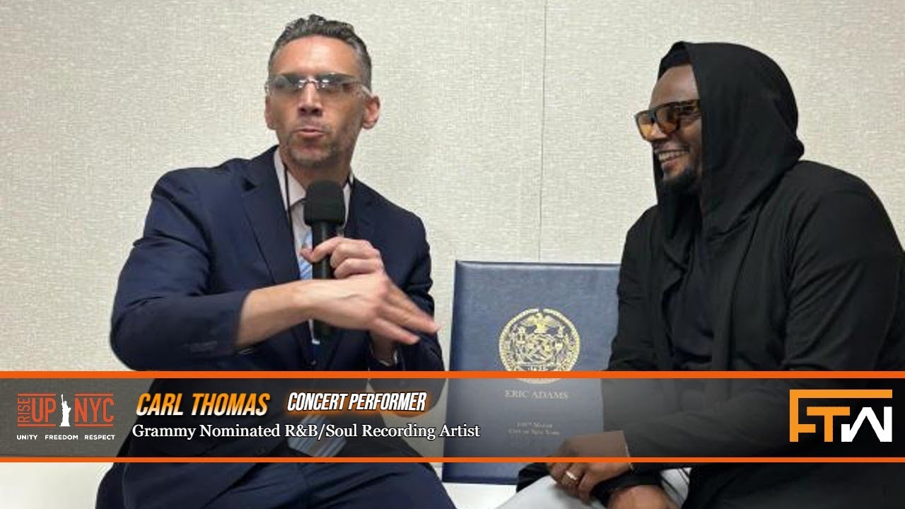 Todd interviews R&B/Soul Music Legend, Carl Thomas at the Rise Up NYC Concert in Queens, NY