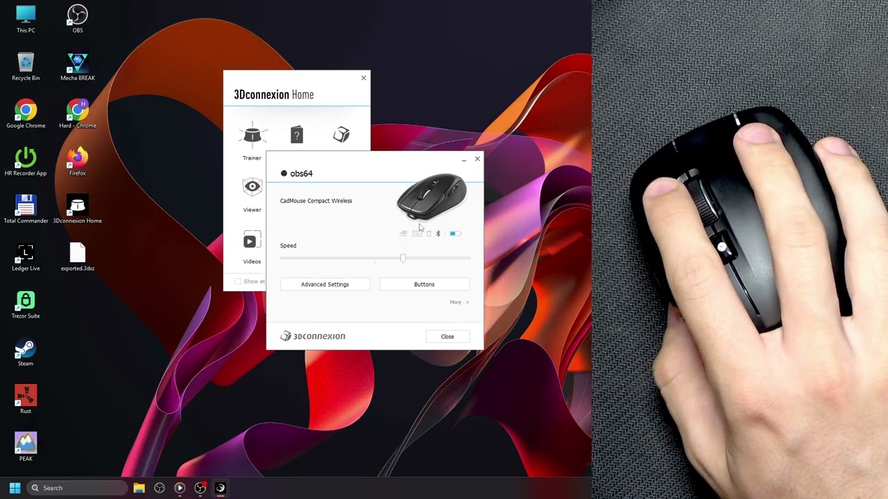 3Dconnexion CadMouse Compact &ndash; How to Export and Import Settings