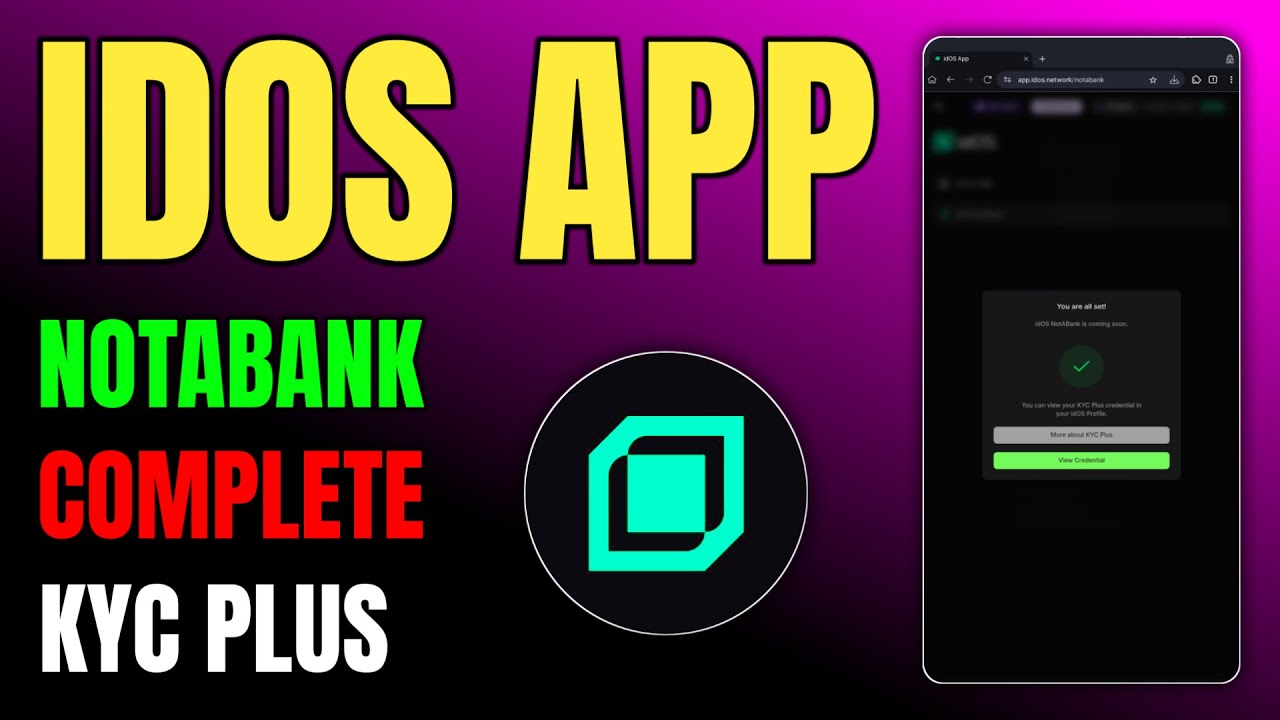 Idos App Complete KYC Plus Task | Idos App 100 Points Task | Idos App Airdrop New Task Live