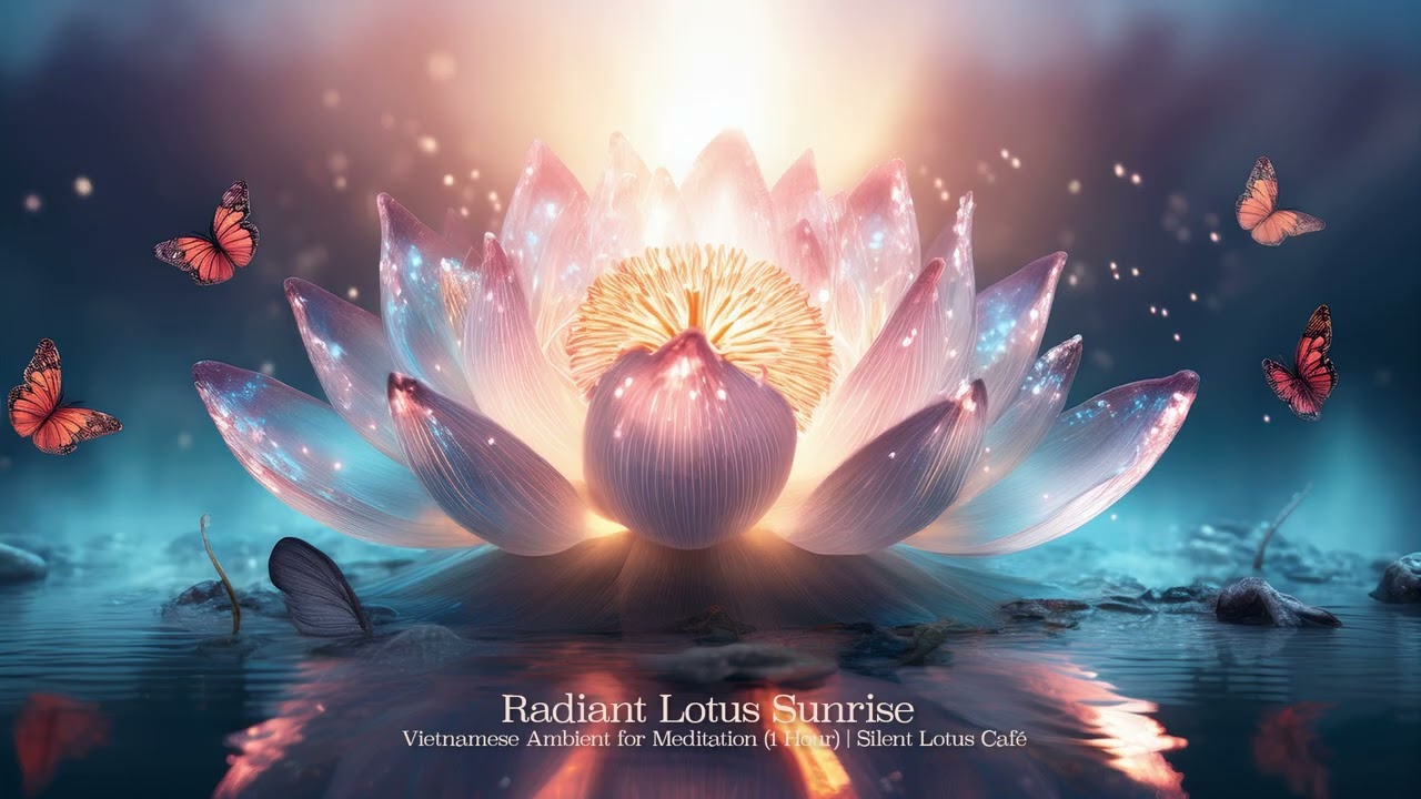 Radiant Lotus Sunrise - Vietnamese Ambient for Meditation (1 Hour) | Silent Lotus Café